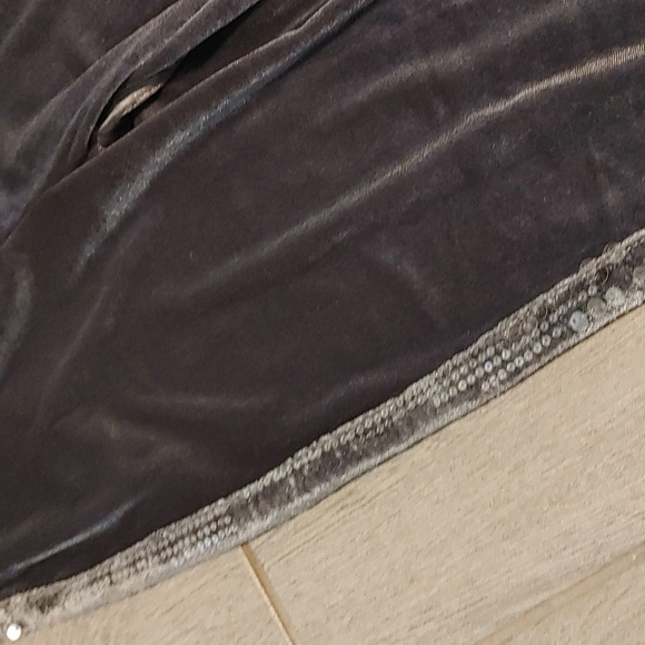 Chic Me Sparkling Velvet Sequin Tracksuit Women's Small (4-6) Flaw On Pants, Y2K - Picture 6 of 9